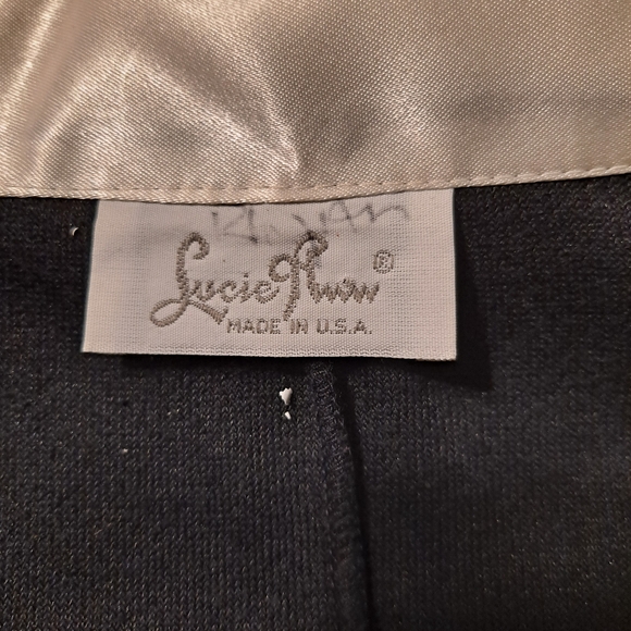 Vtg LUCIE ANN 1970's Mod Lounge Wear Maxi Dress Velour Pockets Oversized - Picture 3 of 11